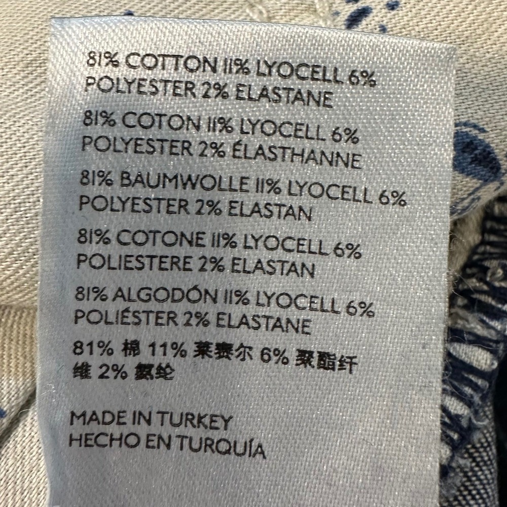 Pilcro Anthro Flare Jeans Women 30 Blue High Rise Button Fly Stretch Boho Retro - Picture 9 of 12
